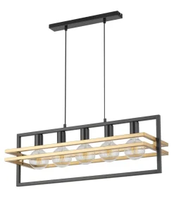 Sigma Hängelampe Design Gold Schwarz E27 5-flammig aus Metall< Moderne Lampen|Designerlampen