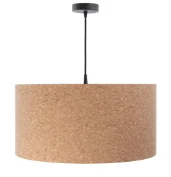 Moderne Lampen|Wohnzimmerlampen*BPS Koncept Hängelampe E27 Ø 30 cm Natur Schwarz Kork Modern