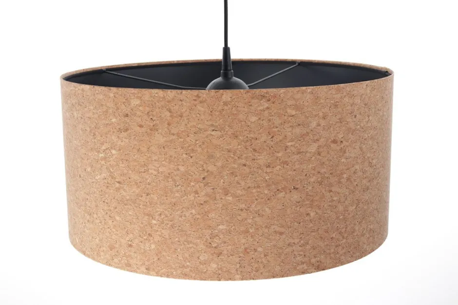 BPS Koncept Hängelampe E27 Ø 50 cm Natur Schwarz Kork Modern< Moderne Lampen|Wohnzimmerlampen