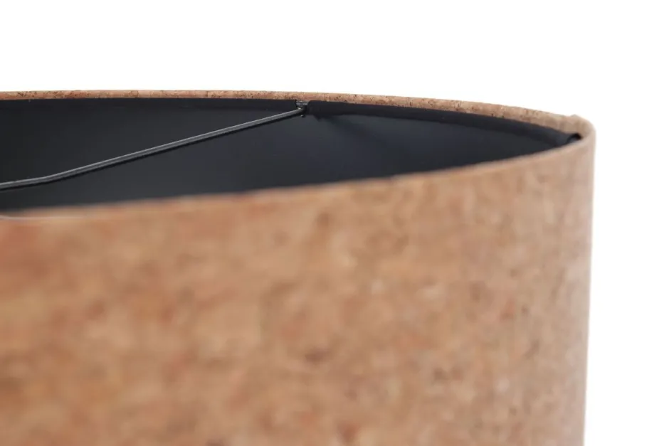 BPS Koncept Hängelampe E27 Ø 50 cm Natur Schwarz Kork Modern< Moderne Lampen|Wohnzimmerlampen