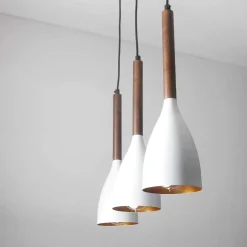 Luminex Hängelampe E27 Retro Design Metall Holz 3-flammig E27< Hängelampen|Esszimmer Lampen