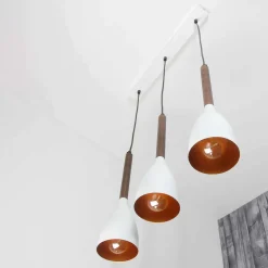 Luminex Hängelampe E27 Retro Design Metall Holz 3-flammig E27< Hängelampen|Esszimmer Lampen