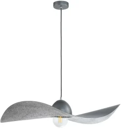 Hängelampen|Moderne Lampen*Sigma Hängelampe E27 Silber Grau Modern Esstisch MUNYA