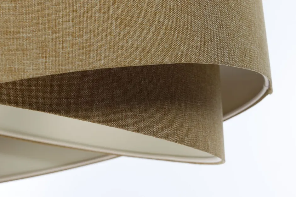 BPS Koncept Hängelampe E27 Stoffschirm Ø 40 cm in Beige Boho wohnlich< Bürolampen|Schlafzimmer Lampen