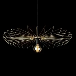 Nowodvorski Hängelampe ELLA Gold Echt-Messing Wohnzimmer Lampe< Hängelampen|Esszimmer Lampen