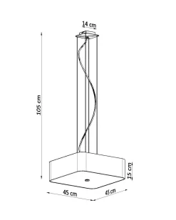 Sollux Hängelampe Esstisch B: 45 cm Schwarz Stoff Glas< Hängelampen|Esszimmer Lampen