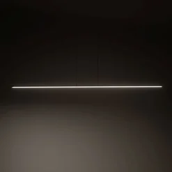 Metall Lampen|Esszimmer Lampen*Nowodvorski Hängelampe Esstisch LED Schwarz B: 180 cm lang