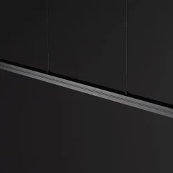 Metall Lampen|Esszimmer Lampen*Nowodvorski Hängelampe Esstisch LED Schwarz B: 180 cm lang