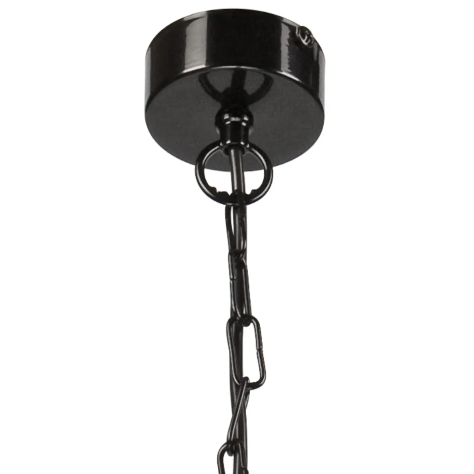 Hängelampen|Esszimmer Lampen*Lamkur Hängelampe Esstisch Metall in Schwarz Gold Retro