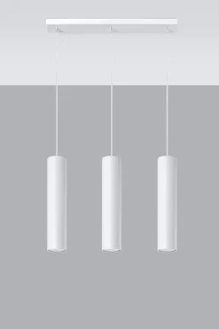 Sollux Hängelampe Esstisch Weiß 3-flammig GU10 höhenverstellbar< Hängelampen|Wohnzimmerlampen