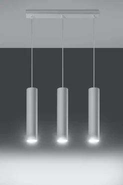 Sollux Hängelampe Esstisch Weiß 3-flammig GU10 höhenverstellbar< Hängelampen|Wohnzimmerlampen