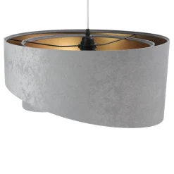 BPS Koncept Hängelampe Esstischleuchte Grau Gold Wohnzimmer< Hängelampen|Esszimmer Lampen