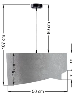 BPS Koncept Hängelampe Esstischleuchte Grau Gold Wohnzimmer< Hängelampen|Esszimmer Lampen