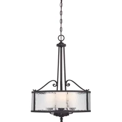 Vintage Lampen|Glaslampen*Elstead Hängelampe Esszimmer Glas Metall Vintage Landhaus