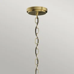 Hängelampen|Bürolampen*Elstead Hängelampe Esszimmer Metall Glas E27 Ø 40,6 cm in Messing