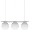 Belis Hängelampe 3-flammig Glaskugeln Weiß 50 cm E27 blendarm< Hängelampen|Bürolampen