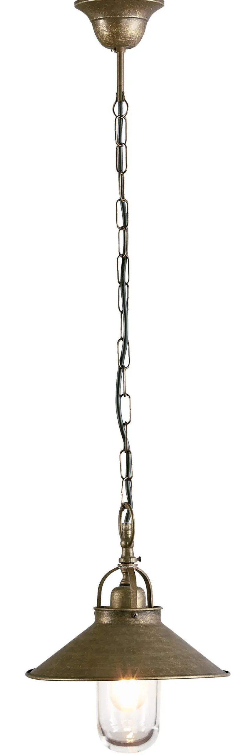 Außenleuchten Antik|Außenleuchten Messing*Giovanni Battista Hängelampe für Außen aus Messing in Bronze Antik