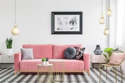 Hängelampen|Wohnzimmerlampen*Searchlight Hängelampe Glas Ø 30 cm E27 in Messing Weiß geätzt rund