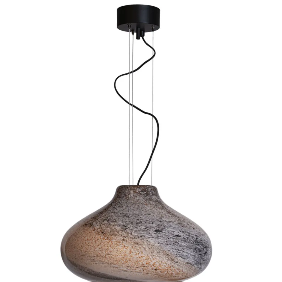 Hängelampen|Wohnzimmerlampen*By Rydéns Hängelampe Glas B: 44,5 cm H: max. 140 cm E27 Braun marmoriert