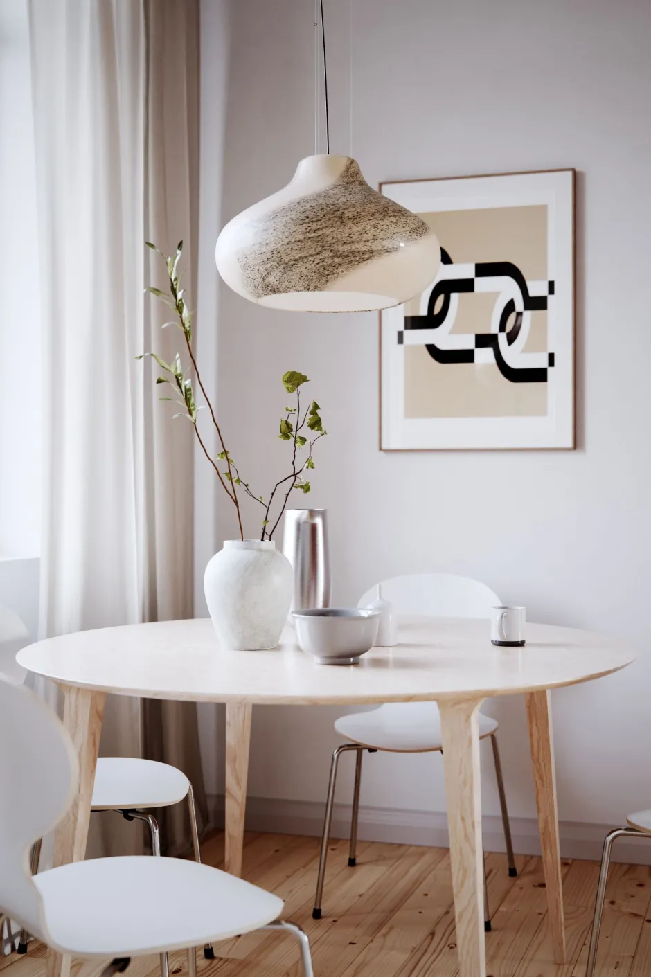 Hängelampen|Wohnzimmerlampen*By Rydéns Hängelampe Glas B: 44,5 cm H: max. 140 cm E27 Braun marmoriert