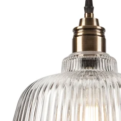 Lamkur Hängelampe Glas Metall Ø 28 cm E27 Vintage Esstisch< Hängelampen|Esszimmer Lampen