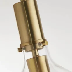 Searchlight Hängelampe Glas Metall Ø 25 cm in Messing Klar E27 Vintage< Hängelampen|Esszimmer Lampen