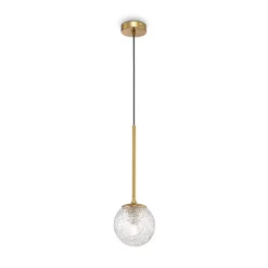 Hängelampen|Esszimmer Lampen*Maytoni Hängelampe Glas Metall E27 Ø 15 cm rund H: max. 150 cm