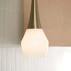 Hängelampen|Wohnzimmerlampen*Elstead Hängelampe Glas Metall E27 H: max. 144,5 cm Modern