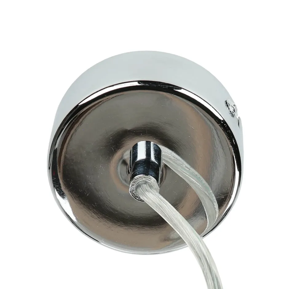 Hängelampen|Esszimmer Lampen*WOFI Hängelampe Glas Metall Glühbirnen-Design dekorativ E14