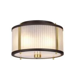 Elstead Hängelampe Glas Metall in Braun Klar verstellbar< Wohnzimmerlampen|Glaslampen