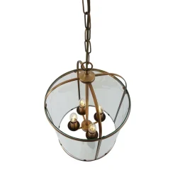 Hängelampen|Bürolampen*Steinhauer Hängelampe Glas Metall in Bronze B:31 cm E14 stilvoll
