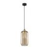 TK Lighting Hängelampe Glas Schirm Ø 14 cm Braun Gold E27< Hängelampen|Esszimmer Lampen