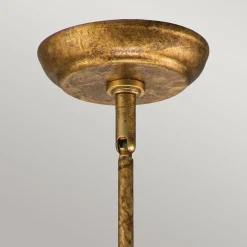 Elstead Hängelampe Gold B: 30,5 cm H: max. 127 cm Metall Kristall< Wohnzimmerlampen|Esszimmer Lampen