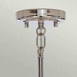 Elstead Hängelampe Grau Nickel 9x E14 Metall Glas LILINIA< Hängelampen|Esszimmer Lampen