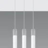Hängelampen|Wohnzimmerlampen*Sollux Hängelampe Grau Weiß Beton Metall 3-flmg GU10 JUNIA