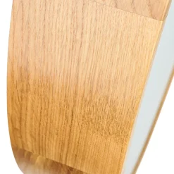 Holzlampen|Moderne Lampen*Lamkur Hängelampe Holz Eiche Glas 3-flmg Ø47cm Küche