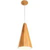 Elstead Hängelampe Holz Furnier Teak B: 20 cm E27 Modern< Hängelampen|Bürolampen
