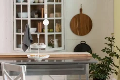 Hängelampen|Bürolampen*Belis Hängelampe Holz Metall Weiß E27 Ø10 cm rund wohnlich