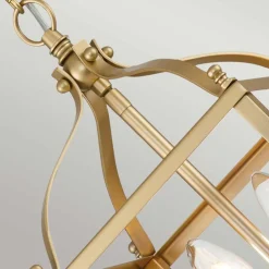 Elstead Hängelampe in Messing 20,3 cm breit H: max. 226,1 cm 2x E14< Schlafzimmer Lampen|Rustikale Lampen