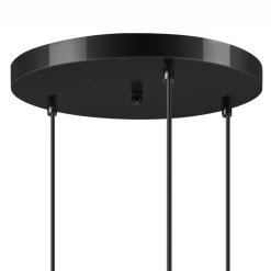 Lamkur Hängelampe KARNA Metall Draht Schwarz 3-flammig verstellbar< Hängelampen|Bürolampen