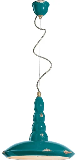 Bürolampen|Wohnzimmerlampen*Ferroluce Hängelampe Keramik E27 D: 40 cm H: max. 137 cm rund