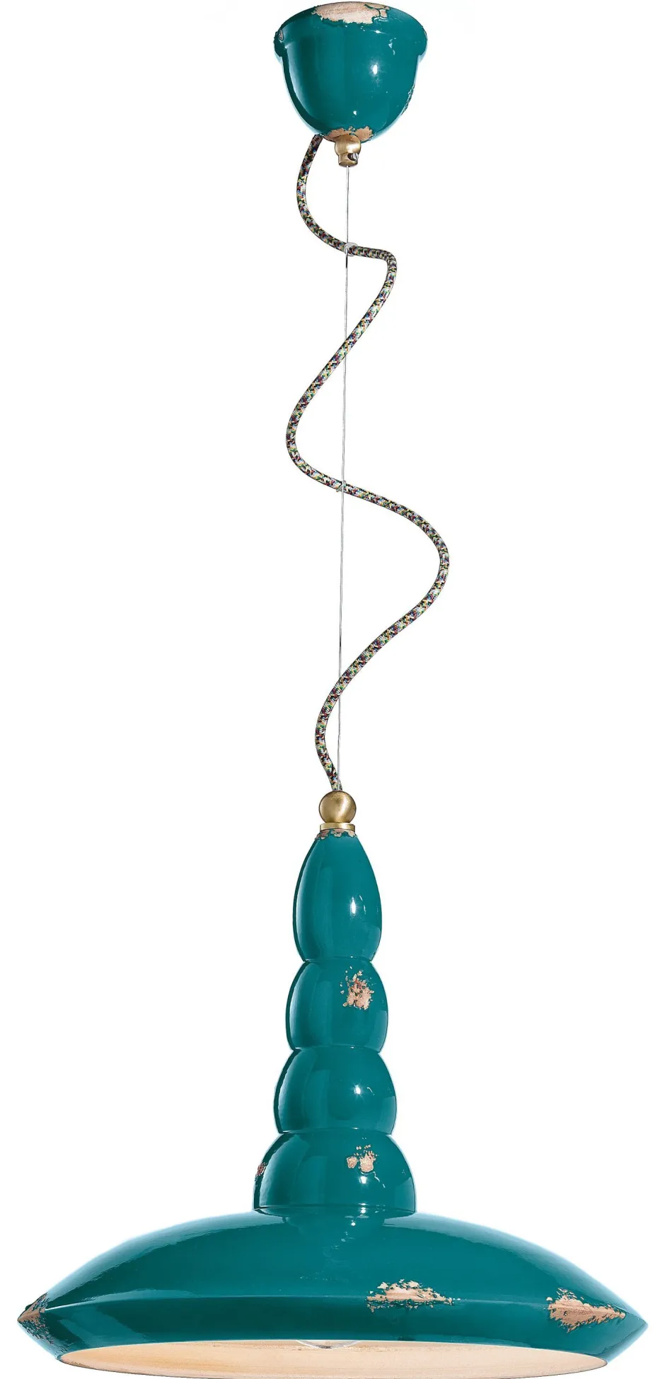 Bürolampen|Wohnzimmerlampen*Ferroluce Hängelampe Keramik E27 D: 40 cm H: max. 137 cm rund