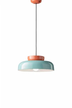 Wohnzimmerlampen|Keramiklampen*Ferroluce Hängelampe Keramik E27 D: 37 cm rund Handarbeit