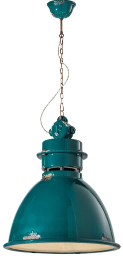 Ferroluce Hängelampe Keramik E27 H: max. 140 cm Vintage Design< Wohnzimmerlampen|Keramiklampen