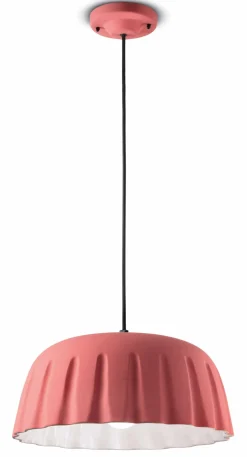 Wohnzimmerlampen|Keramiklampen*Ferroluce Hängelampe Keramik E27 rund Ø 40 cm H: max. 138 cm