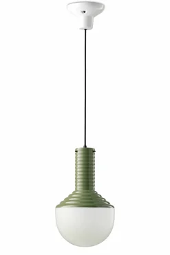 Wohnzimmerlampen|Esszimmer Lampen*Ferroluce Hängelampe Keramik Glas Ø 24 cm rund H: max. 159 cm E27