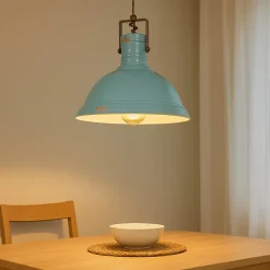 Ferroluce Hängelampe Keramik Metall E27 D: 40 cm rund< Keramiklampen|Rustikale Lampen