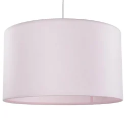 Kinderzimmerlampen|Kinderlampen*TK Lighting Hängelampe Kinder Baby Rosa Ø 40 cm rund Stoffschirm