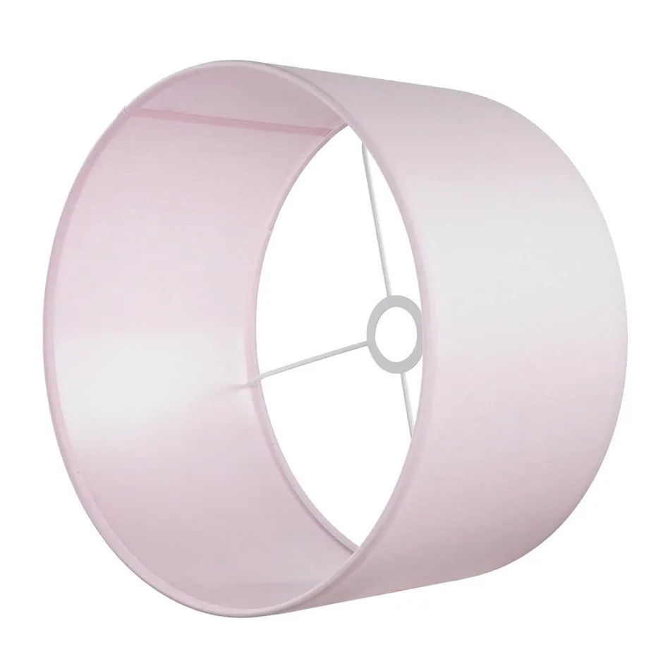 Kinderzimmerlampen|Kinderlampen*TK Lighting Hängelampe Kinder Baby Rosa Ø 40 cm rund Stoffschirm