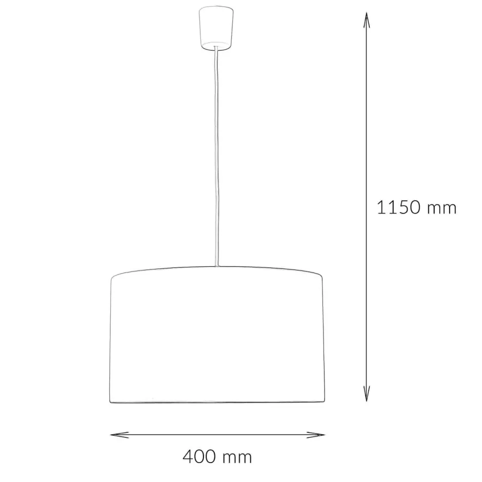 Kinderzimmerlampen|Kinderlampen*TK Lighting Hängelampe Kinder Baby Rosa Ø 40 cm rund Stoffschirm